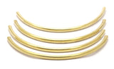 Choker Curved Tubes - 24 Raw Brass Curved Tubes (5x115mm) Bs 1639