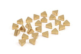 Brass Earring Finding, 50 Raw Brass Triangle Blanks (4x2.5mm) Y073