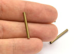 Bronze Metal Tube, 50 Antique Bronze Tone Copper Tube Spacer Bead ,charms,findings (20x2mm) K194