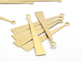 Triangle Brass Pendant, 24 Raw Brass Triangle Charms (41x6mm) Bs 1203-a0836