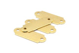 Blank Brass Tag, 5 Raw Brass Stamping Connector (37x13mm) B0152
