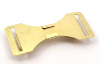 Raw Brass Bow Belt Buckle , Findings 78x35 Mm D146--c098