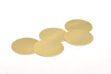 Brass Stamping Blank, 10 Raw Brass Stamping Blanks Disces, Without Hole (36x0.50mm) A0595