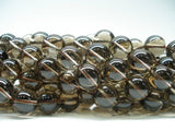 Smoky Quartz 12mm Round Gemstone Beads Full Strand