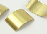 Brass Bracelet Component, 10 Raw Brass Bracelet Blanks With 2 Holes (30x20x0.60mm) Brass 3020-5 B0049