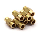 Brass Magnetic Clasp, 5 Raw Brass Magnetic Clasps For 6 Mm Leather Cord (16x7mm) D0268