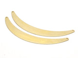 Brass Choker Blank, 4 Raw Brass Collar Blank With 2 Holes (100x13mm) D0443