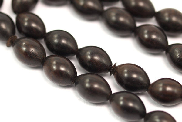 Ebony 13x10mm Black Marquise Beads G752 T090