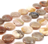 Agate 20mm Coin Pendant Gemstone Beads , 20pcs T010