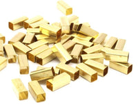 30 Raw Brass Square Tubes (12x5mm) Bs1600