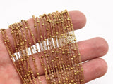 Faceted Red Brass Chain, 10m (1.6mm) Faceted Red Brass Soldered Chain - Ybt008 ( Z014 )