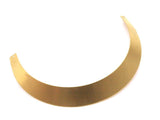 Raw Brass Huge Choker With 2 Holes (175x25mm) Brs 2315 Brc232--R060