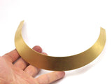 Raw Brass Huge Choker With 2 Holes (175x25mm) Brs 2315 Brc232--R060