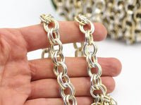 Link Chain, Oval Chain, 1 Meter -3.3 Feet Aluminum Open Link Chain (14x11mm)