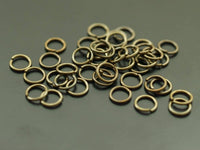 6mm Jump Ring - 100 Antique Brass Round Jump Ring Connectors Findings (6x0.80mm) R-03 A0328