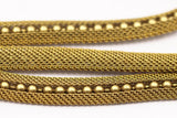 Brass Vintage Mesh Chain, 5 M Raw Brass Mesh Chain (7.5x4.50mm) Z110
