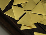 12mm Brass Triangle, 100 Raw Brass Triangles, Stamping Blanks (12x14mm) Brs 3016 A0411