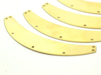 Brass Choker - 2 Raw Brass Chokers With 7 Holes (87x16mm) Brs 1690-13 B0003