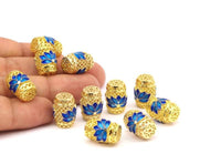 Brass Enamel Connector Beads(16x12mm) L05 R075