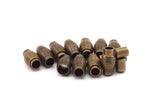 Brass Magnetic Clasp, 5 Antique Brass Magnetic Clasps For 6 Mm Leather Cord (17x9.80mm) K180