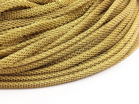 Knitted Brass Chain, 5m (4x1.9mm) Raw Brass Mesh Chain ( Z073 )
