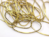 Oval Brass Charm, 15 Raw Brass Oval Faceted Connectors, Findings (30x15mm) A0579