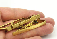 Brass Tie Pin, 3 Raw Brass Tie Pins (54mm)