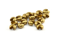 Brass Elevator Lock, 50 Raw Brass Elevator Locks for Chain, Necklace Findings, Bracelets Findings (9mm) BS 1793