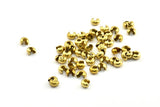 Brass Elevator Lock, 100 Raw Brass Elevator Locks for Chain, Necklace Findings, Bracelets Findings (4.5mm) BS 1796