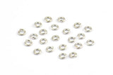 Silver Circle Connector, 500 Silver Tone Circle Connectors, Rings, Findings (3x0.70mm) A0725