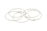 Steel Earring Hoops, 24 202L Stainless Steel Earring Wires  (50x0.70mm) BS 2264