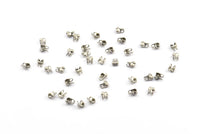 Steel Chain Connector, 100 Steel Ball Chain Connector Clasps (1.5mm) BS 2230