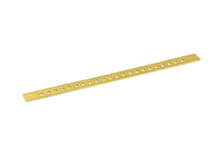 Brass Bracelet Blank - 2 Raw Brass Square Bracelet Flat Blanks Without Holes (10x152x1mm) V021