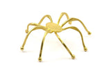 Brass Spider Settings, 1 Raw Brass Spider Setting Bases (75x75mm) V054
