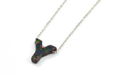 Opal Y Letter -Snythetic Opal Initial Letter (10x10x2.50mm) F064