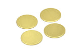 Raw Brass Disc, 10 Raw Brass Stamping Blanks Discs Without Holes (15x0.80mm) Y307 Y037