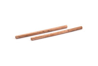 Himmeli Copper Tubes, 30 Raw Copper Tube Beads (2x40mm) D0103