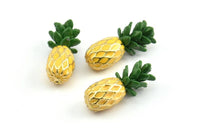 Alloy Pineapple Pendant - 5 Zinc Alloy Pineapple with 1 Loop, Pendants, Earrings, Findings (21x9mm) BS 2026
