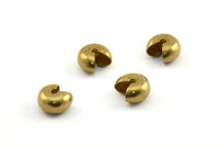 Brass Elevator Lock, 50 Raw Brass Elevator Locks for Chain, Necklace Findings, Bracelets Findings (9mm) BS 1793