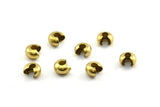 Brass Elevator Lock, 100 Raw Brass Elevator Locks for Chain, Necklace Findings, Bracelets Findings (7mm) BS 1794