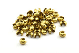 Brass Elevator Lock, 100 Raw Brass Elevator Locks for Chain, Necklace Findings, Bracelets Findings (7mm) BS 1794