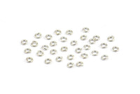 Silver Circle Connector, 500 Silver Tone Circle Connectors, Rings, Findings (3x0.70mm) A0725