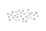 Silver Circle Connector, 500 Silver Tone Circle Connectors, Rings, Findings (3x0.70mm) A0725