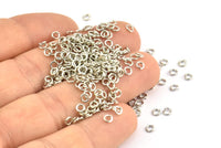 Silver Circle Connector, 500 Silver Tone Circle Connectors, Rings, Findings (3x0.70mm) A0725