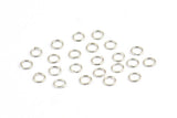 Silver Circle Connector, 500 Silver Tone Circle Connectors, Rings, Findings (4x0.50mm) A0910