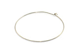 Steel Earring Hoops, 24 202L Stainless Steel Earring Wires  (50x0.70mm) BS 2264