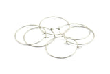 Steel Earring Hoops, 24 202L Stainless Steel Earring Wires  (25x0.70mm) BS 2266