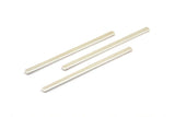 Silver Necklace Bar, 3 Silver Plated Sticks without Holes, Stamping Blanks, Jewelry Findings (55x3x1mm) Y165 H0386