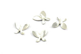 Silver Diy Jewelry, 25 Silver Tone Butterfly Blanks (10mm) Bs 1278 H0394