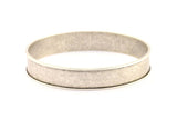 Antique Silver Channel Bracelet, 1 Antique Silver Plated Channel Bangle Settings -glue On- (12x66.5mm) V034 V079